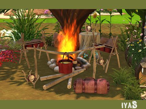 soloriya's Camping set Sims 4 Camping Cc, Homeless Clothes, Sims Medieval, Sims 4 Blog, Pelo Sims, Sims 4 Cc Skin, Camping Set, Sims Four, Camping Furniture