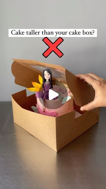 18K likes, 92 comments - sangeetas_cooking_mantra on June 16, 2024: "Have a tall Cake but only a regular cake box? ✅ I have a solution for you. Next time, use two regular cake boxes and pack them as shown in the video. This will ensure your cake is delivered safely. PS : Don’t forget to tape or cling wrap the open sides ! Follow @sangeetas_cooking_mantra for more informational videos daily ✅ #cakebox #cakeboxes #cakepackaging #cakepacking #cakepackage #caketips #diy #diyboxes #diycakebox Cake Wrapping Ideas, Cake Boxes Diy, Regular Cake, Cake Boxes Packaging, Frosting Ideas, Cupcake Packaging, Tall Cake, Box Hacks, Chinese Take Out