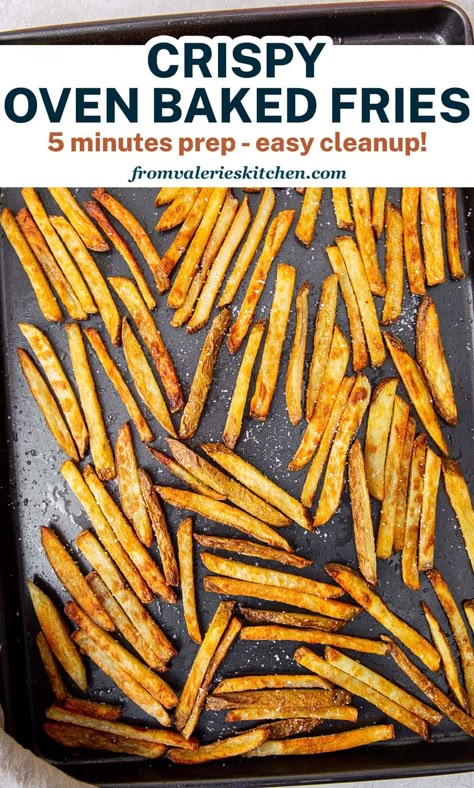 Fry Potatoes In Oven, Seasoning For French Fries Oven Baked, Convection Oven French Fries, Oven Fried French Fries, Frozen French Fries In The Oven, Bake French Fries Oven, Home Made Baked French Fries, Crispy Oven Baked French Fries, Toaster Oven French Fries