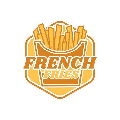 French fries logo illustration design | Premium Vector #Freepik #vector #french-fries #fries-logo #french-fry #fries French Fry Illustration, French Fries Logo Design, French Fries Logo, Fries Logo, Belgian Fries, Logo Illustration Design, French Fry, Logo Illustration, Menu Design