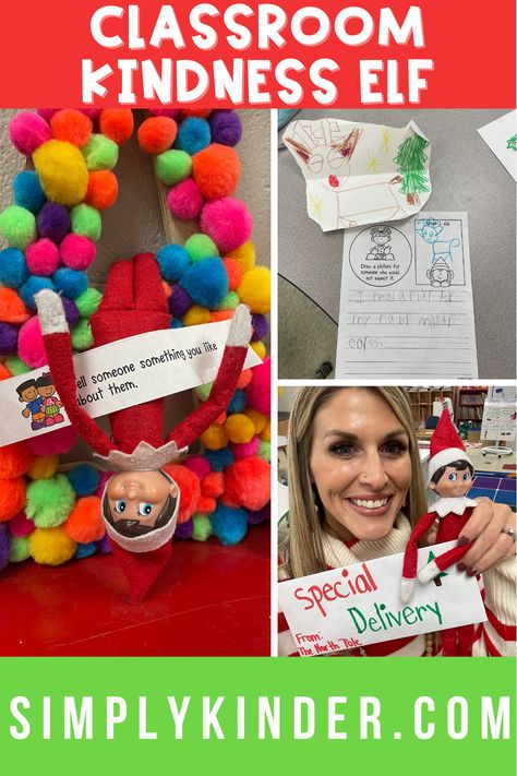 Looking to spice up your classroom elf this year? Check out our classroom kindness elf to enjoy along with your elf shenanigans! Classroom Kindness Elf, Elf Arrival In Classroom, Kindness Elf Ideas Classroom, Kindness Elf Classroom, Elf On The Shelf Classroom Ideas Pre K, Elf Classroom Ideas, Classroom Elf On The Shelf, Elf On The Shelf Classroom, Classroom Kindness