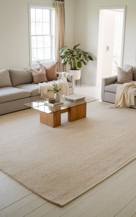 30 Stylish Living Room Rug Ideas to Transform Your Space Thanksgiving Living Room Decor, Thanksgiving Living Room Decorations, Thanksgiving Living Room, Easter Living Room Decor, Rugs Cozy, Rug Styling, Modern Living Room Rugs, Living Room Rug Ideas, Halloween Living Room Decor