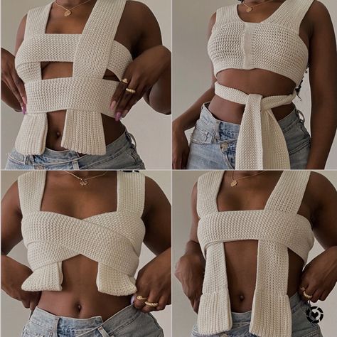 Nanu Top, Crochet Wrap Top, Sewing Business, Crochet Fashion Patterns, Crochet Wrap, Knit Wrap, Shopping App, Wrap Top, Crochet Fashion