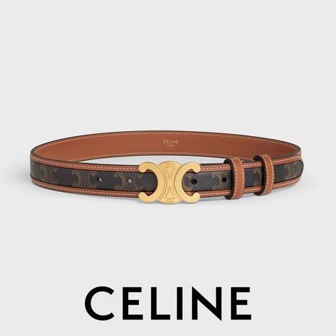 Celine - Women’s Belt Celine Belt, Celine Triomphe, Luxury Belts, Belt Brown, Autumn Style, Women Lifestyle, Luxury Handbags, Designer Brands, Branding Design