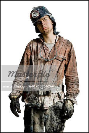 Mine Worker, Ww1 Gas Mask Soldiers, Flashlight, Stock Photos