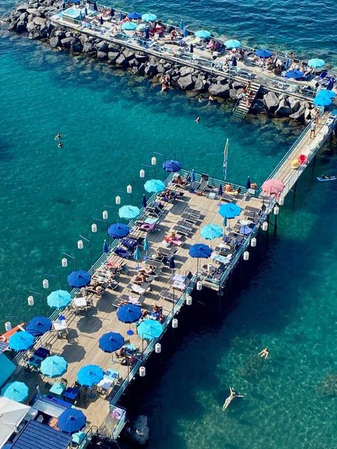 27 of the Best Things to do in Sorrento, Italy - Hazel's Travels Sorrento To Positano, Sorrento Italia, Sorrento Beach, Sorrento Hotel, Amalfi Coast Itinerary, Beach Clubs, Sorrento Italy, Explore Italy, Italy Travel Tips