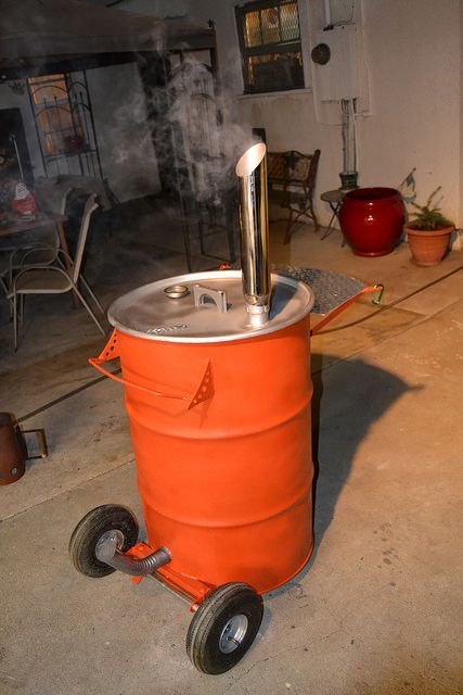 From my Flickr pages. Building a Pit Barrel Smoker | by ATOMIC Hot Links Homemade Smokers, Uds Smoker, Build A Smoker, Smoker Pit, Ugly Drum Smoker, Gas Smoker, Smoker Pellets, Diy Smoker, Barrel Smoker