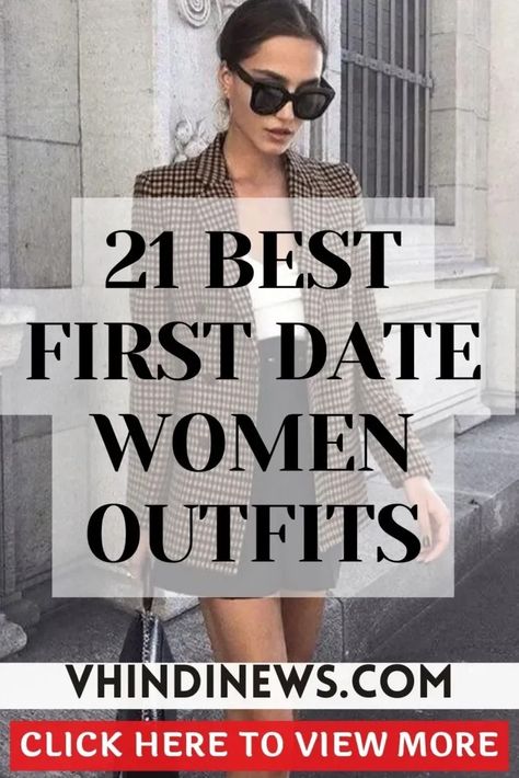 What to Wear on a First Date: 21 Best First Date Women Outfits 48 First Date Outfit Steakhouse, Edgy First Date Outfit, Speed Dating Outfit What To Wear, Weeknight Date Outfit, Best Date Outfits For Women, Outfit For First Date For Women, 1st Date Outfit Dinner, First Date Outfit Dress, Fall First Date Outfit