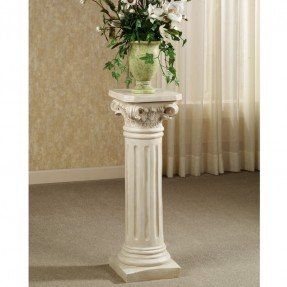 Garden columns pedestals 10 Pillar Design Interior Modern, Pillar Design Interior, Garden Columns, Round Pillar Design, Pillar Decorations, Column Ideas, Columns Decor, Column Decoration, Roman Pool