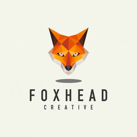 Geometric Fox Head, Technology Template, Logo Technology, Geometric Fox, Planet Tattoos, Fox Logo, Corporate Identity Design, Fox Head, Open Office