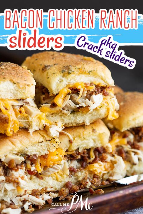 Chicken Bacon Ranch Pull Apart Sliders, Chicken Bacon Sliders Pioneer Woman, Shredded Chicken Bacon Ranch Sliders, Chicken Bacon Ranch Pull Apart Rolls, Chicken Ranch Sliders Recipes, Bbq Ranch Chicken Sliders, Chicken Ranch Sliders Recipes Kings Hawaiian, Crosaint Dinner Ideas, Chicken Bacon Ranch Sliders Easy