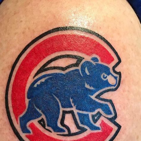 Patrick on Instagram: "Go cubbies!!!! Thanks Steve it was a blast.  #tattoos #tattooart #tattoo #chicagocubs" Chicago Cubs Tattoo, Cubs Tattoo, Cubbies, Chicago Cubs, Tatting, Art Tattoo, Chicago, Ceramics, Tattoos