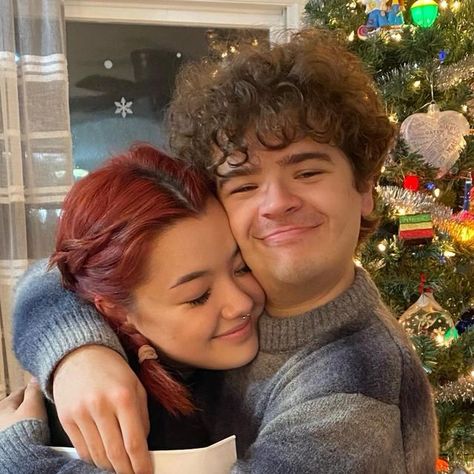 Gaten Matarazzo on Instagram: "Holy shit Five years. And yet again. I miss the post by one minute. Thanks for putting up with me every day. I love you." Gaten Matarazzo And Lizzy Yu, Gaten Matarazzo Instagram, Elizabeth Yu, Rip Tattoos For Mom, Celebrity Event, Instagram Vs Real Life, Gaten Matarazzo, Dustin Henderson, Celebrity Art Portraits