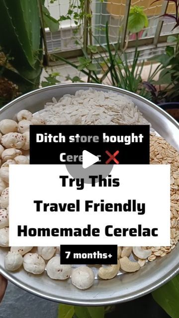 Swathi Rajkumar on Instagram: "Why use store bought cerelac powder when you can make nutritious powder at home easily 😊  This is an instant travel friendly cerelac recipe and you need just hot water. Make it more healthy by adding any easily mashable fruits like banana, chikku.  Ingredients: 1 cup makhana 1 cup rolled oats 1 cup poha 1/4 cup cashews 2 cardamom  1. You can softly rub poha, makhana in muslin cloth to remove dust  2. Dry roast and make powder 3. Sieve and store.  To make porridge:  Take required quantity and hot water. Close the lid for 5 min. Serve with any fruits mashed for added taste.  Oats from @true.elements Makhana from @pearl_mithila_makhana  Hit ❤️ if you liked this recipe.  Save and share to new mommies ✅  Follow @yours.sakhi for more healthy and easy kids recipes✅ Cerelac Recipe Homemade, Easy Kids Recipes, Infant Food, Instant Porridge, Poha Recipe, Muslin Cloth, Almond Powder, Tasty Recipes Videos, Powder Recipe