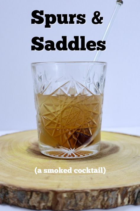 This Spurs & Saddles cocktail is smoked, and it has bourbon for a very masculine, delicious cocktail. #cocktail #bourbon #mixeddrink #smoked Masculine Cocktails, Smoked Cocktails, Orange Liquor, Bourbon Tasting, Popular Cocktails, Dark Beer, Granville Island, Best Bourbons, Barrel Stave