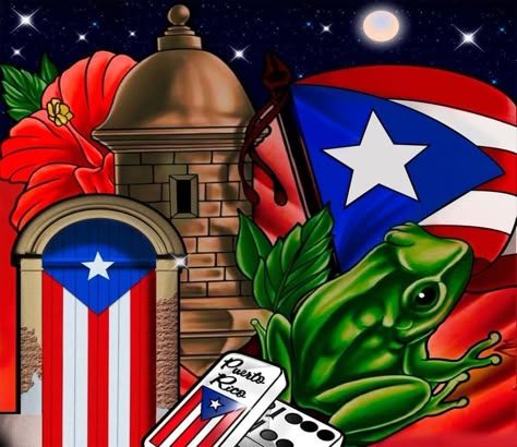 Puerto Rico Cartoon, El Salvador Art Paintings, Puerto Rican Paintings, Puerto Rico Wallpaper, Boricua Art, Puerto Rican Power, Puerto Rican Art, Puerto Rico Tattoo, Puerto Rican Artwork