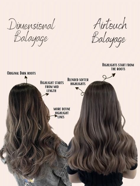 Balayage Hair Vs Ombre, Balayage Vs Ombre, Colour Balayage, Dimensional Balayage, Hair Things, Hair Appointment, Dark Roots, Hair Color Balayage, Balayage Highlights