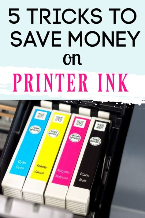 Printer Ink Hack, Printer Hacks, Epson Printer, Hp Printer, How To Save Money, Frugal Tips, Budgeting Money, Money Matters, Money Saver