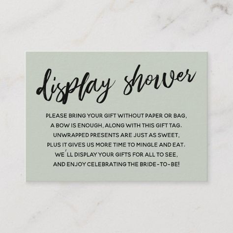 Casual Script Display Bridal Shower Sage Gift Card #Ad , #AD, #Shower#Bridal#Gift#Sage Babby Shower, Baby Shower Prizes, Wedding Gift Tags, Owl Baby Shower, Baby Shower Inspiration, Baby Shower Activities, Boho Baby Shower, Baby Shower Fall, Gender Neutral Baby Shower