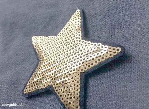 10 Best ways to make {Iron on/ sew on Fabric clothing PATCHES } - Sew Guide How To Make Iron On Patches, How To Make Iron, How To Make Patches, How To Make Letters, Sew On Badges, Jacket Ideas, Battle Jacket, Sequin Patch, Clothing Patches