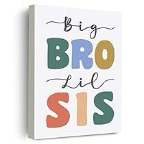 Big Bro Lil Sis, Big Sis Lil Bro, Brothers Room Decor, Painting Kids Room, Art Sisters, Ariel Birthday Party, Painting Kids, Kids Room Paint, Plant Wall Decor