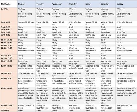 Study Time Table | Study time table, Study timetable template, Study time Time Table For Productive Day, Self Study Timetable Ideas, Study Timetable For School Days, Study Time Table For Ca Students, Productive Timetable For Students, Upsc Study Schedule, Study Tips For Exams Time Management, Best Study Timetable For Upsc, Best Timetable For Study