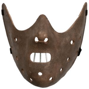 Hannibal Lecter Mask, Hannibal Mask, Letter Mask, Mask Png, Scary Halloween Costume, Blue Face Mask, White Face Mask, Scary Halloween Costumes, Hannibal Lecter