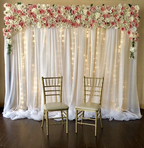 White Paper Flower Wall, Wedding Arch Rental, Flower Wall Rental, Champagne Flowers, Flower Walls, White Drapes, Flower Wall Backdrop, Dekor Diy, Marquee Lights