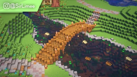 Anyone remember my diagonal bridge i made in december? I decided to make a bigger version of it, thoughts? : Minecraftbuilds Diagnol Bridge Minecraft, Minecraft Diagonal Bridge Ideas, Minecraft Bridge Diagonal, Diagonal Minecraft Bridge, Minecraft Diagonal House, Minecraft Diagonal Bridge, Minecraft Medieval Bridge, Minecraft Bridge Design, Minecraft Bridge