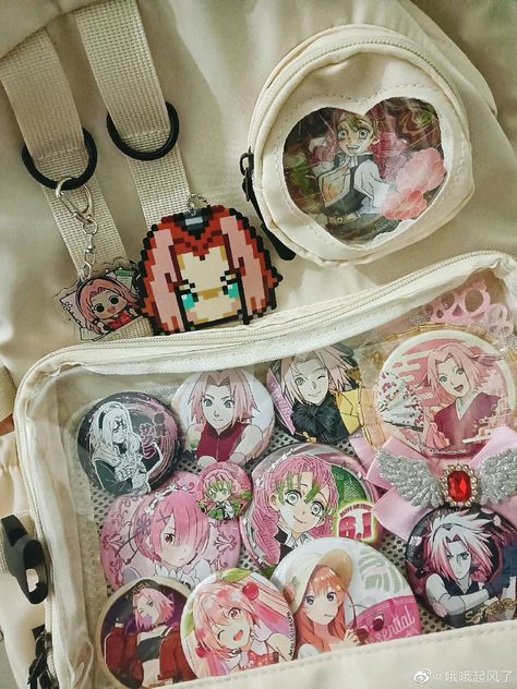 Anime Keychain Ideas, Keychain Aesthetic Anime, Sakura Haruno Plush, Chibi Keychain, Keychain Template, Juminocore Keychain, Sakura Fanart, Kwai Anime Keychain, Sasuke Sakura