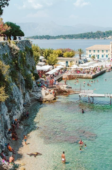 25 beautiful pictures to inspire you to visit Corfu Town | The Beach Muse Corfu Beaches, Troyes France, Corfu Town, Corfu Island, Best Places In The World, Greece Photography, Greece Travel Guide, Month Of September, Corfu Greece