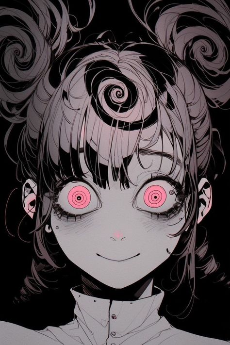 Horror Expression Drawing, Scary Eyes Drawing Reference, Seductive Anime Eyes Reference, Scary Eyes Drawing Anime, Anime Screaming Face, Dull Eyes Anime, Scary Anime Eyes, Gorey Anime, Anime Scary Smile