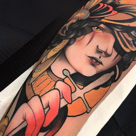 🔍❤️ Detail of one of my last lady 👩 Open booking for June 📩 #neotraditionaltattoo #neotrad #newtrad #neotraditional #ink #inked #inkedmag… Neo Tattoo, Nouveau Tattoo, Medieval Drawings, Snake Tattoo Design, Witch Tattoo, Bicep Tattoo, Modern Tattoos, New School Tattoo, Traditional Tattoo Flash