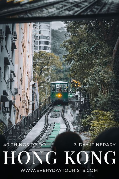 Are you looking for the best things to do in Hong Kong? In this article, we will share the best activities and places to see during our 3-day Hong Kong Itinerary. From quirky markets, photogenic architecture, incredible viewpoints and more – every type of traveller will find something to love from the things to do in Hong Kong. Continue reading to find out more! Travel Photography Features: Victoria Peak Tram Hong Kong Bucket List, Hong Kong Travel Photography, Disney Hong Kong, Hong Kong Itinerary, Hong Kong Beaches, Hong Kong Travel Guide, Places In Hong Kong, Hong Kong Photography, Hong Kong Food