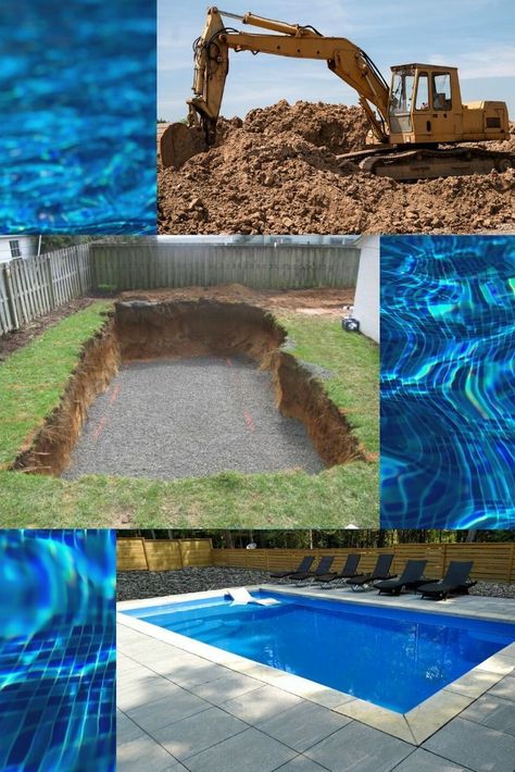 Diy Inground Pool How To Build, Diy Wading Pool, Budget Friendly Pool Ideas, Diy Swimming Pool Homemade, Diy Underground Pool, Cheap Inground Pool Ideas, Diy Inground Pool Do It Yourself, Inground Pools On A Budget, Home Made Pools