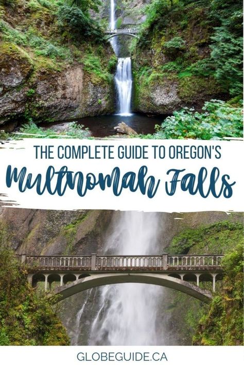 The Columbia River Gorge is famous for its waterfalls, and Multnomah Falls in Oregon is the crown jewel. Here's how to make the most of your visit. Oregon travel | Oregon waterfall hikes | Oregon waterfalls | Oregon waterfalls road trip | USA travel Tunnel Falls Oregon Hike, Waterfalls Oregon, Oregon Waterfall Hikes, Oregon Bucket List, Multnomah Falls Oregon, Tunnel Design, Visit Oregon, Explore Oregon, Oregon Vacation