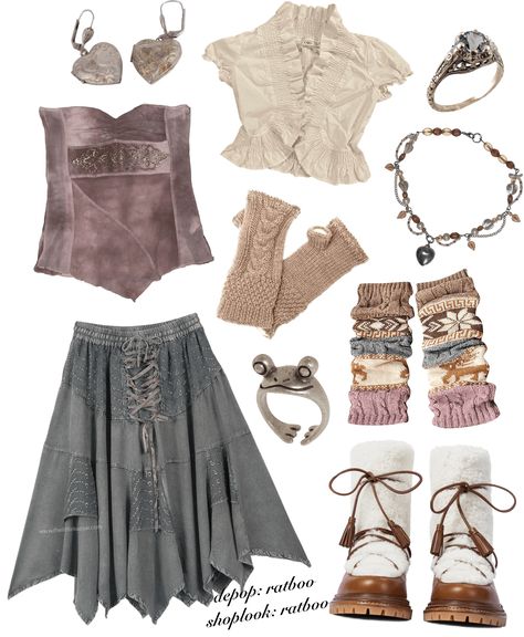 Fairy Grunge Outfit Ideas, Fairycore Outfit Ideas, Midi Skirt Styling, Soft Aesthetic Outfits, Fairy Grunge Outfit, Fairy Core Outfits, Grunge Outfit Ideas, Outfit Ideas Grunge, Fairycore Outfit