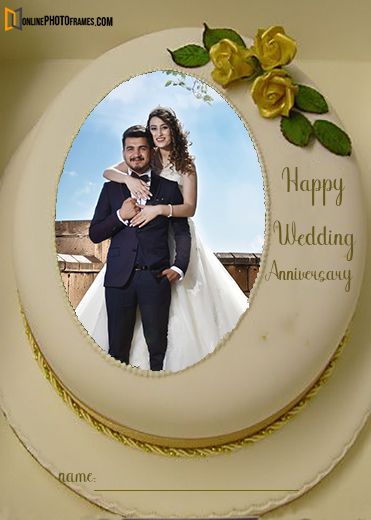 Wedding Cake With Photos, Happy Anniversary With Photo, Anniversary Frame Background, Wedding Anniversary Frames, Anniversary Theme Cake, Frame For Anniversary, Happy Anniversary Photo Frame, Wedding Anniversary Photoshoot Ideas, Photo Cake Design