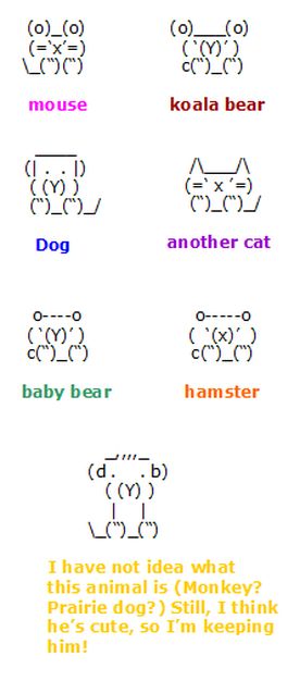 cool text symbols animals | OWL MANIA! On the lest is a cute owl submitted by Andi Kruszka. On the ... Cute Text Animals, Cute Keyboard Characters, Emojis With Symbols, Cute Keyboard Symbols, How To Make Emojis On Keyboard, Keyboard Emoji Symbols, Cute Emoji Texts, Text Animals, Text Emojis