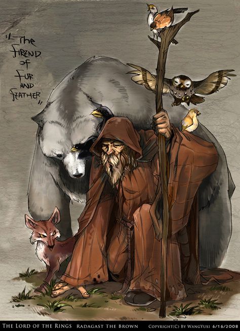 Radagast the Brown by Wangyuxi on DeviantArt Radagast The Brown, Middle Earth Art, Tolkien Art, Lotr Art, Jrr Tolkien, The Lord Of The Rings, Legolas, High Fantasy, Arte Fantasy