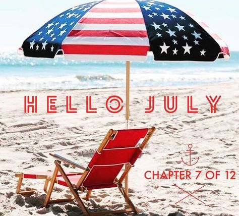 Hello July Chapter 7 Of 12, July Chapter 7 Of 12, Summer Cover Photos, Fairy Boat, Pallet Snowman, Hello July, Usa Beaches, Vacation Usa, Happy Memorial Day