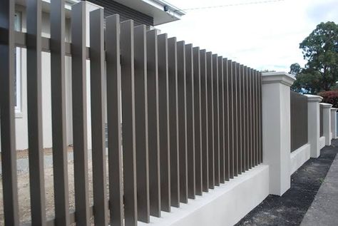 Slat Fence Vertical, Fence Vertical, Slat Fencing, Steel Retaining Wall, Slat Fence, Fencing And Gates, Frameless Glass Balustrade, Glass Pool Fencing, Farm Gate