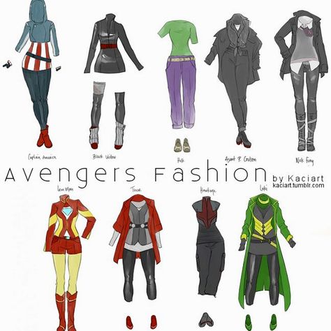 Avengers Fashion. Marvel Closet Cosplay, Avenger Outfit, Marvel Character Costumes, Avengers Training Outfit, Outfits Inspired By Marvel Characters, Avengers Cosplay, Outfits Inspired By Marvel, Avengers Inspired Outfits, Black Widow Diy