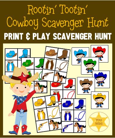 Wild West Scavenger Hunt, Cowboy Scavenger Hunt, Cowboy Party Activities, Cowboys Birthday Party, Cowboy Party Games, Rodeo Games, Treasure Hunt Riddles, Cowboy Themed Party, Wild West Crafts