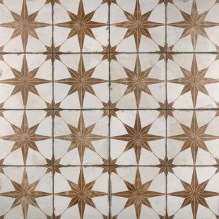 Ivy Hill Tile Eclipse Ray 8" x 8" Porcelain Field Tile | Wayfair Vintage Tile Bathroom, Patterned Wall, European Elegance, Vintage Industrial Design, Desk Area, Tile Color, Merola Tile, Square Tile, Ceramic Floor