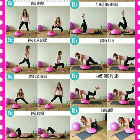 Bosu Ball Workout, Bosu Workout, Workout Programs For Women, Spin Bike Workouts, Bosu Ball, Workout Plan For Women, Workout Plan Gym, At Home Workout Plan, Official Account