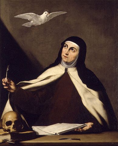 Santa Teresa de Jesús: biografía y obras - Lifeder St Theresa Of Avila, 17th Century Paintings, Saint Teresa Of Avila, Saint Teresa, Jesus Face, Baroque Art, Piet Mondrian, A Skull, Museum Of Fine Arts