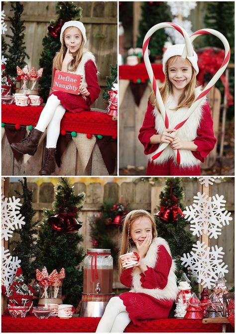 Diy Christmas Photoshoot, Cocoa Stand, Christmas Mini Shoot, Hot Cocoa Stand, Winter Portrait, Trendy Photography, Christmas Photo Props, Xmas Photos, Christmas Props