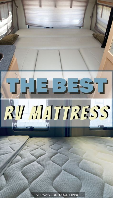 Review of the Best RV Mattress on the market • Zinus Deluxe Memory Foam • Dynasty Mattress 4.5-inch Cool Gel Memory Foam Mattress • Zinus 12 Inch Cloud Memory Foam Camper Mattress, Travel Trailer Organization, Rv Mattress, Camper Beds, Best Tents For Camping, Full Size Mattress, Rv Living Full Time, Rv Decor, Mattress Sofa