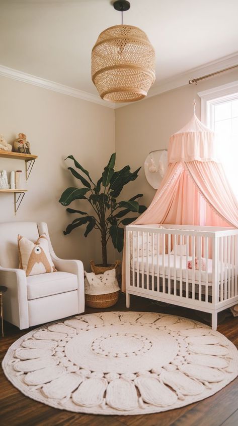 Discover 15 sweet and stylish girly nursery ideas that turn a baby's room into a comforting oasis. Explore inspiring decor ideas with soft color palettes, delicate floral themes, and unique furniture to personalize your baby girl’s space. Whether you’re into vintage touches or modern chic vibes, these ideas will help you create a nursery that’s beautiful, functional, and filled with love. Nursery Girl Themes, Twin Girl Nursery Ideas, Nursery Room Inspiration Girl, Cradlewise Nursery, Girls Nursery Themes, Girl Nursery Wall Color, Baby Room Ideas Girl, Nursery Girl Ideas, Girl Baby Room Ideas